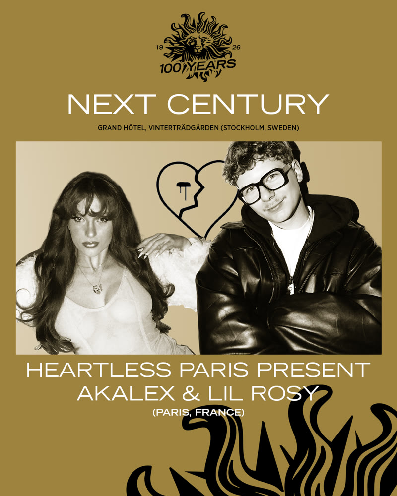 Flyer för Heartless Paris med Akalex och Lil Rosy